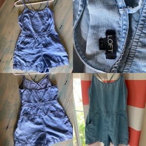 Denim romper!